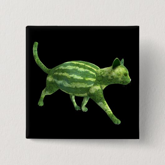 Watermelon Cat Button (Vorderseite)