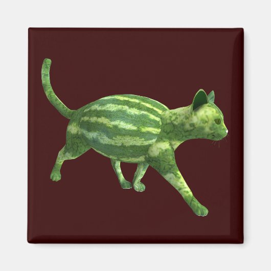 Watermelon Cat Magnet (Vorne)