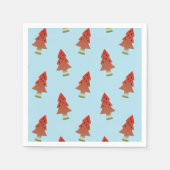 Watermelon Christmas Tree Pattern Summer Party Serviette (Vorderseite)
