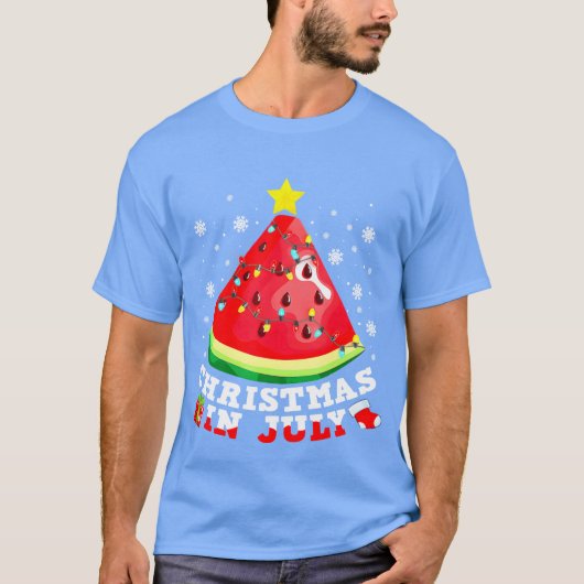 Watermelon Christmasree Weihnachten im Juli Junge T-Shirt (Vorderseite)
