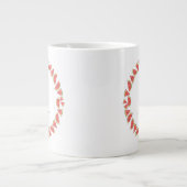 Watermelon Circle Monogram Jumbo-Tasse (Vorderseite)