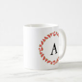 Watermelon Circle Monogram Kaffeetasse (VorderseiteRechts)