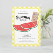 Watermelon Company Summer Picnic Einladung (Stehend Vorderseite)