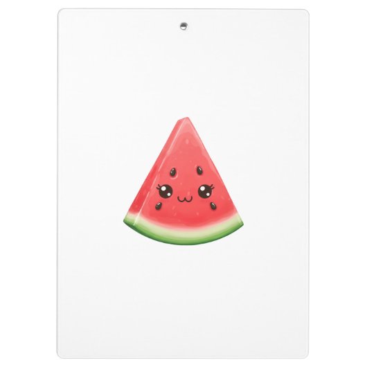 Watermelon Custom Funny Summer Fruit Klemmbrett (Rückseite)