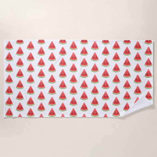 Watermelon Custom Funny Summer Fruit Strandtuch (Vorderseite)