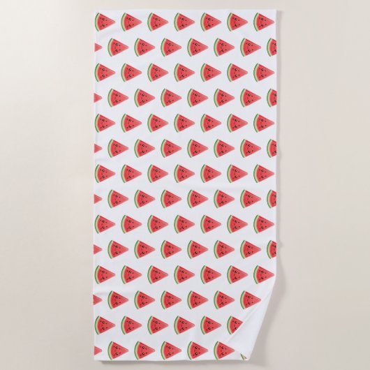 Watermelon Custom Funny Summer Fruit Strandtuch (Vorderseite)
