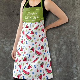 Watermelon Custom Kitchen Unisex Schürze