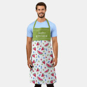 Watermelon Custom Kitchen Unisex Schürze (Getragen)