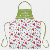 Watermelon Custom Kitchen Unisex Schürze (Vorderseite)
