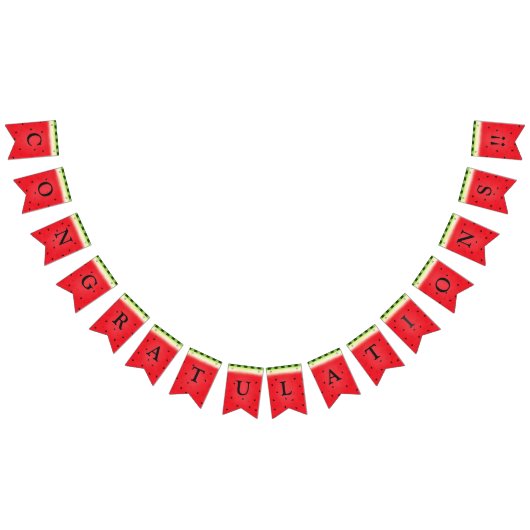 Watermelon Custom Letters Wimpelkette (Alle)