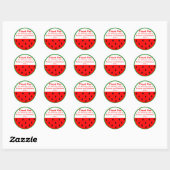 Watermelon Custom Summer Wedding Danke Sticker (Blatt)