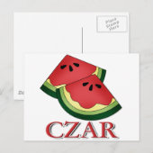 Watermelon Czar Postkarte (Vorne/Hinten)