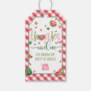 Watermelon Dank an Melon Favor Tag Geschenkanhänger