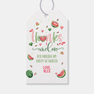 Watermelon Dank an Melon Favor Tag Geschenkanhänger