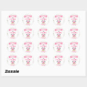 Watermelon Danke an Melon Birthday Party Stickers (Blatt)