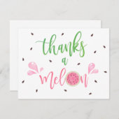 Watermelon Danke an Melon Dankeschön Card (Vorne/Hinten)