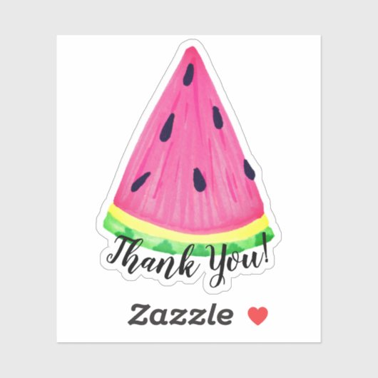 Watermelon Danke Aufkleber (Blatt)