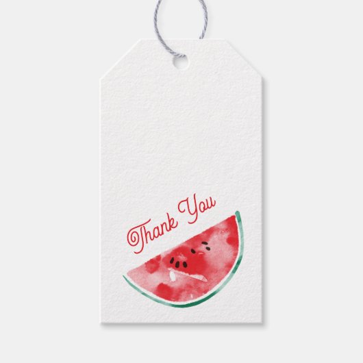 Watermelon Danke Geschenkanhänger (Vorderseite)
