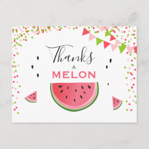 Watermelon Danke Karte Danke an Melon Geburtstag