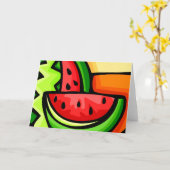 Watermelon Day August 3 Karte (Gelbe Blume)
