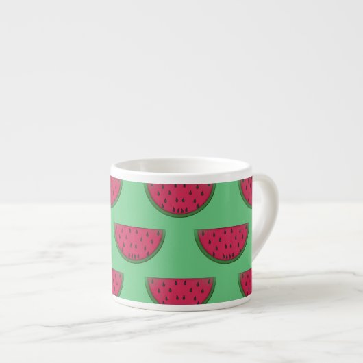 Watermelon Design Bone China Espresso Tasse (Vorderseite Rechts)