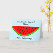 Watermelon Design Personalisiert Vatertag Karte (Gelbe Blume)
