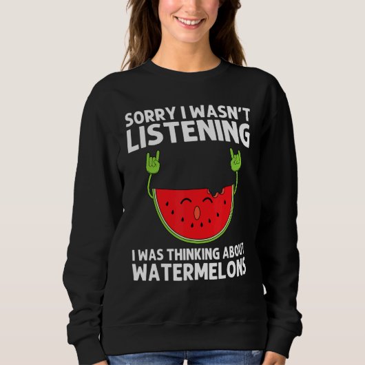 Watermelon Designs For Men Women Summer Fruit Eate Sweatshirt (Vorderseite)
