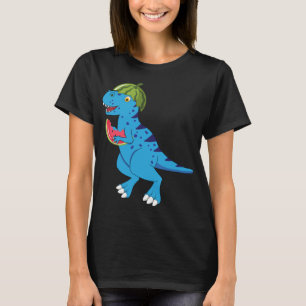 Watermelon Dinosaur T Rex Sommer Frische Pasta mac T-Shirt