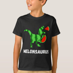 Watermelon Dinosaurs Summer Fruit Funny Melon Saur T-Shirt