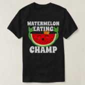 Watermelon Eating Champ Melon Wettbewerb T-Shirt (Design vorne)