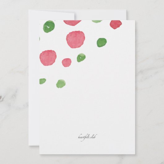 Watermelon Einladung (Rückseite)