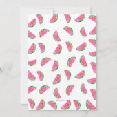 Watermelon Einladung zum 9. Geburtstag (Rückseite)