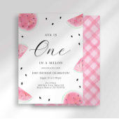 Watermelon Einladung zum ersten Geburtstag