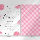 Watermelon Einladung zum ersten Geburtstag