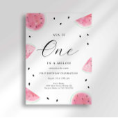 Watermelon Einladung zum ersten Geburtstag