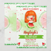 Watermelon - Einladung zum Geburtstag (Vorne/Hinten)