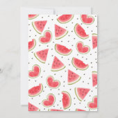 Watermelon Eins Geburtstag im Melon Einladung (Rückseite)