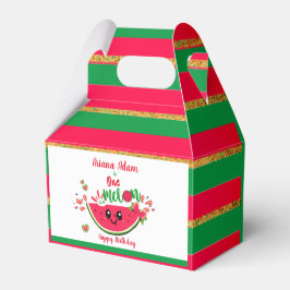 Watermelon Eins in einem Melon Girl's First Birthd Geschenkschachtel