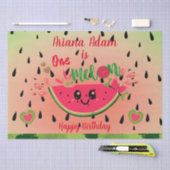 Watermelon Eins in einem Melon Girl's First Birthd Seidenpapier (Handwerk)