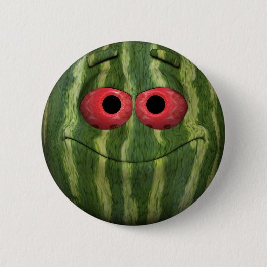 Watermelon Emoticon Button (Vorderseite)