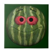 Watermelon Emoticon Fliese (Vorderseite)