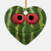 Watermelon Emoticon Keramikornament (Vorne)