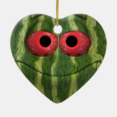 Watermelon Emoticon Keramikornament (Hinten)