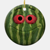 Watermelon Emoticon Keramikornament (Hinten)