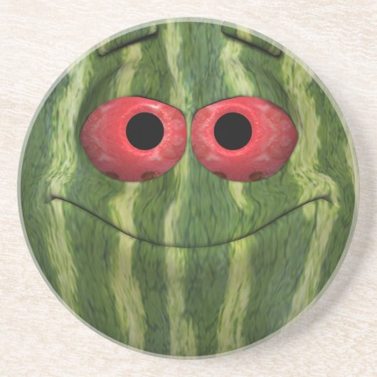Watermelon Emoticon Untersetzer (Vorne)