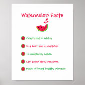 Watermelon Fakten Poster (Vorne)