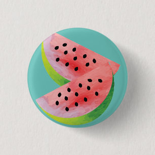 Watermelon Festival Moon and Stars Button