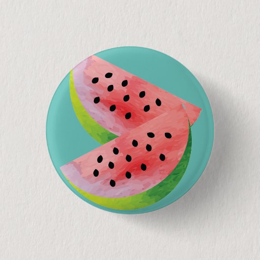 Watermelon Festival Moon and Stars Button (Vorderseite)