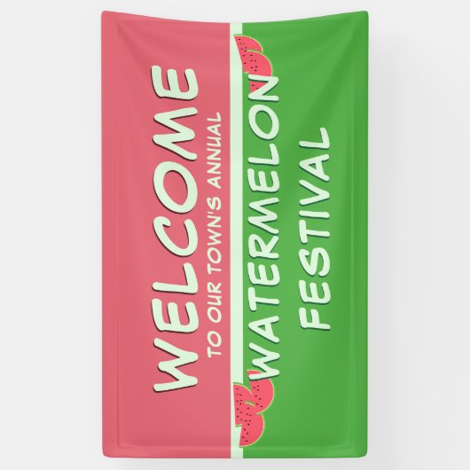 Watermelon Festival - Willkommen Banner (Vertikal)