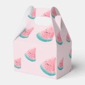 Watermelon First Birthday Dank an Melon Geschenkschachtel (Rückseite)